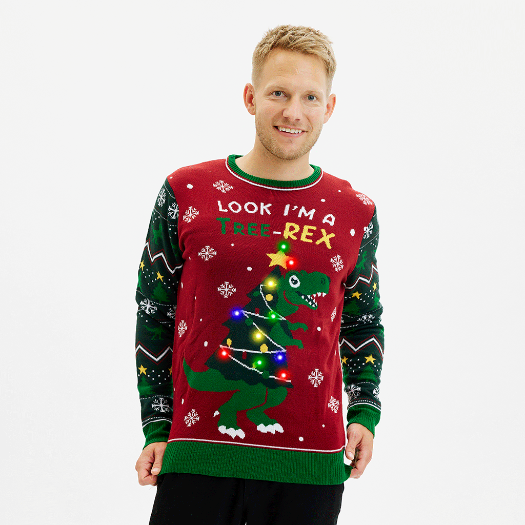 pull de noel dinosaure gif 2